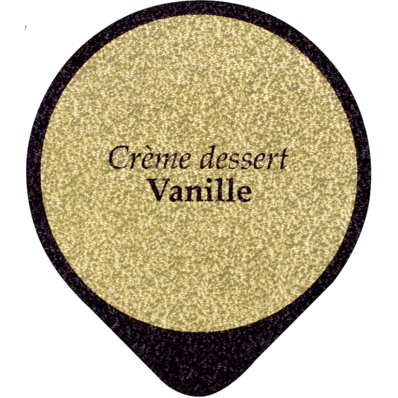 Opercules Ø68.3mm Aluminium imprimés crème dessert vanile