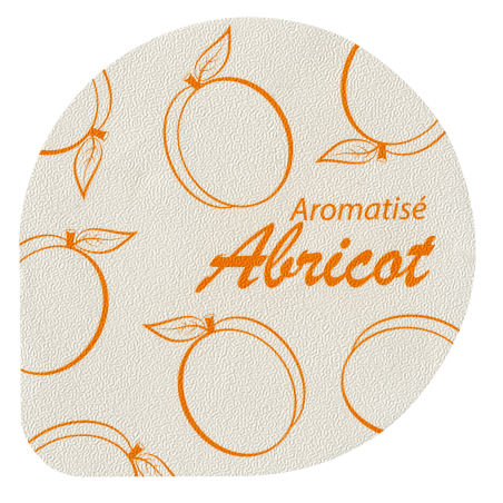 Opercules Ø68.3mm Aluminium imprimés aromatisés abricot