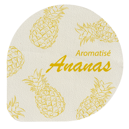 Opercules Ø68.3mm Aluminium imprimés aromatisés ananas