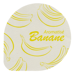 Opercules Ø68.3mm Aluminium imprimés aromatisés banane
