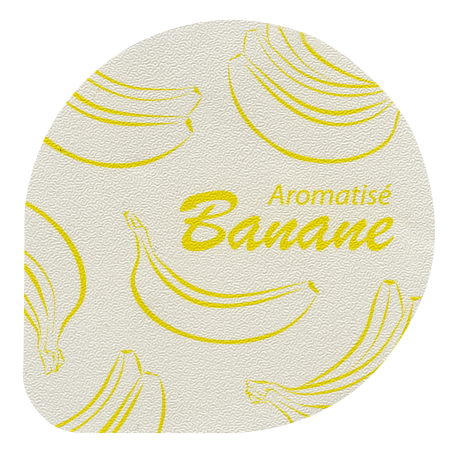 Opercules Ø68.3mm Aluminium imprimés aromatisés banane
