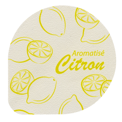 Opercules Ø68.3mm Aluminium imprimés aromatisés citron