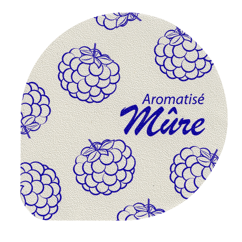 Opercules Ø68.3mm Aluminium imprimés aromatisés mûre