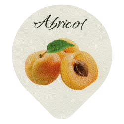 Opercules Ø68.3mm Aluminium imprimés Gamme Délice abricot