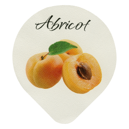 Opercules Ø68.3mm Aluminium imprimés Gamme Délice abricot