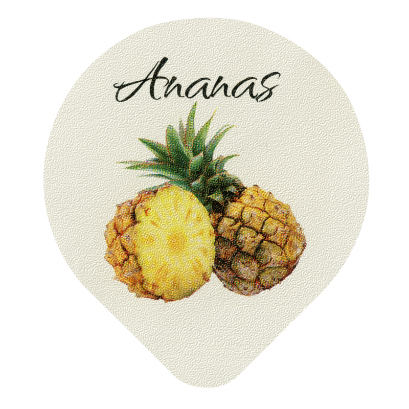 Opercules Ø68.3mm Aluminium imprimés Gamme Délice ananas