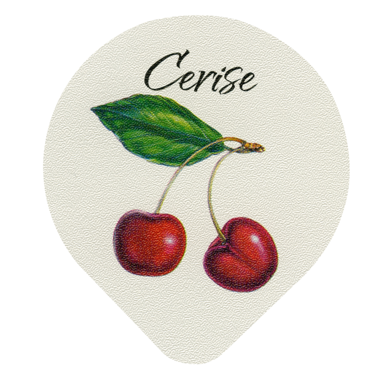 Opercules Ø68.3mm Aluminium imprimés Gamme Délice Cerise