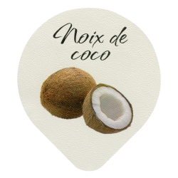 Opercules Ø68.3mm Aluminium imprimés Gamme Délice Noix de Coco