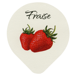 Opercules Ø68.3mm Aluminium imprimés Gamme Délice Fraise