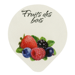 Opercules Ø68.3mm Aluminium imprimés Gamme Délice Fruits des Bois