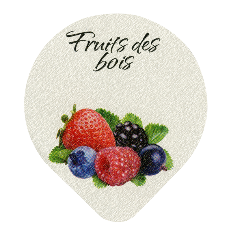 Opercules Ø68.3mm Aluminium imprimés Gamme Délice Fruits des Bois