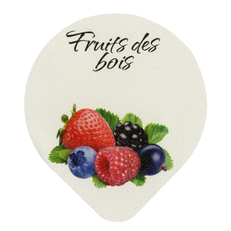 Opercules Ø68.3mm Aluminium imprimés Gamme Délice Fruits des Bois