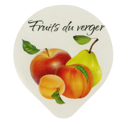 Opercules Ø68.3mm Aluminium imprimés Gamme Délice Fruits du Verger
