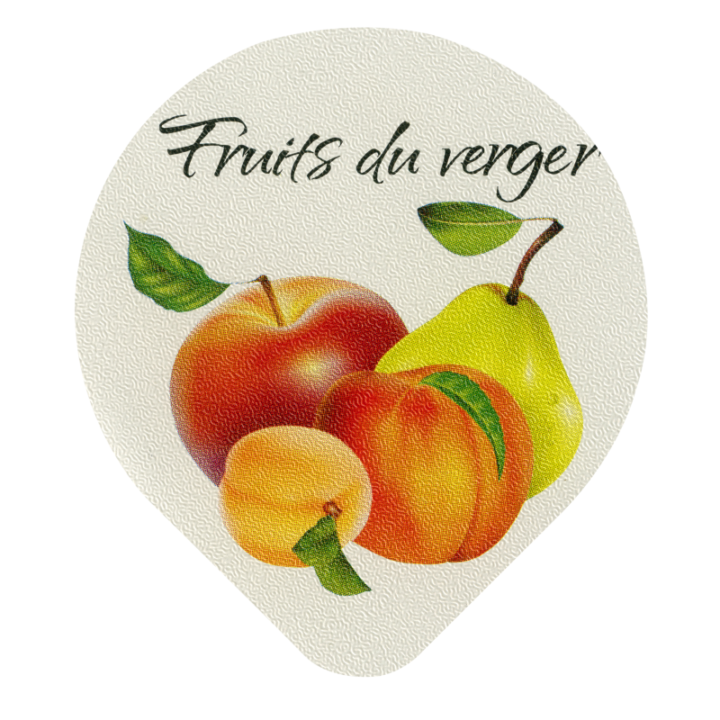Opercules Ø68.3mm Aluminium imprimés Gamme Délice Fruits du Verger