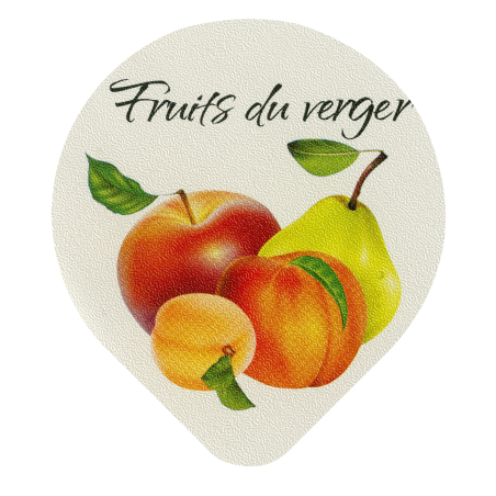 Opercules Ø68.3mm Aluminium imprimés Gamme Délice Fruits du Verger