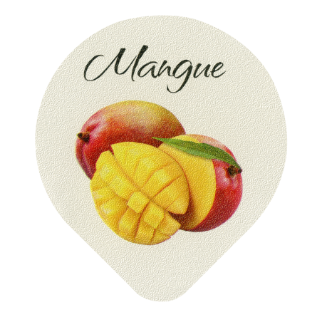 Opercules Ø68.3mm Aluminium imprimés Gamme Délice Mangue