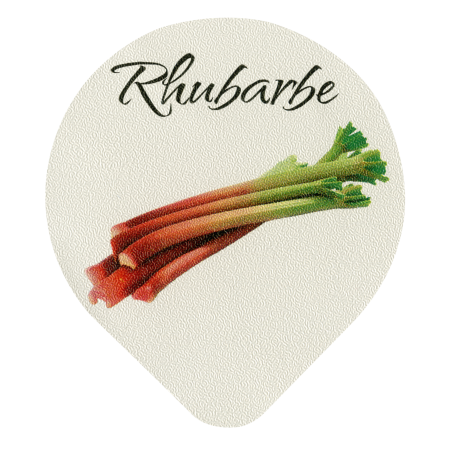 Opercules Ø68.3mm Aluminium imprimés Gamme Délice Rhubarbe