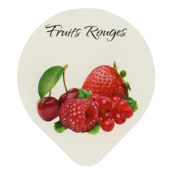 Opercules Ø68.3mm Aluminium imprimés Gamme Délice Fruits Rouges