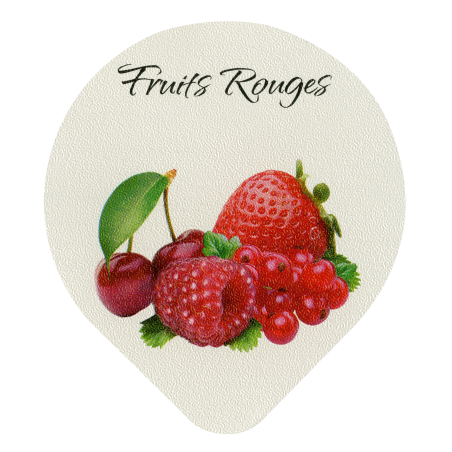 Opercules Ø68.3mm Aluminium imprimés Gamme Délice Fruits Rouges