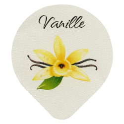 Opercules Ø68.3mm Aluminium imprimés Gamme Délice Vanille Gousse
