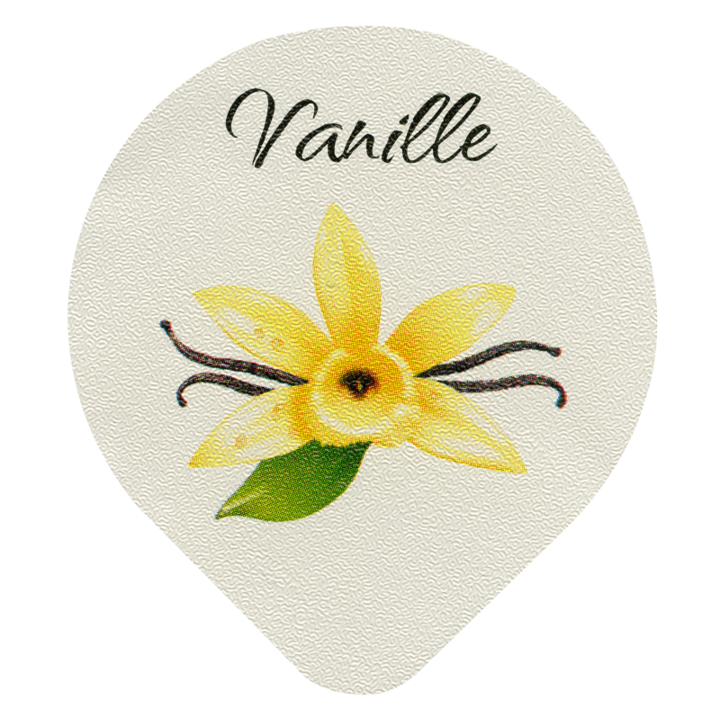 Opercules Ø68.3mm Aluminium imprimés Gamme Délice Vanille Gousse