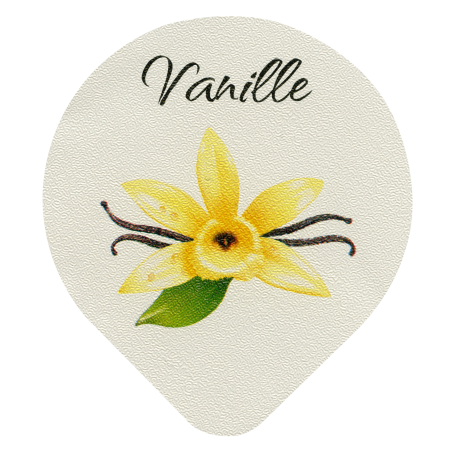 Opercules Ø68.3mm Aluminium imprimés Gamme Délice Vanille Gousse