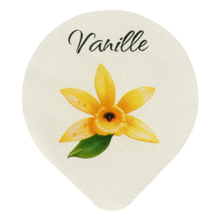 Opercules Ø68.3mm Aluminium imprimés Gamme Délice Vanille Fleur