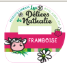 Opercule DELICES DE NATHALIE 68.3 ALU Framboise sc.PP/PS/PET 5 cl gr.V