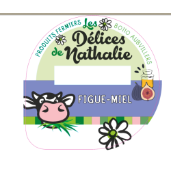 Opercule DELICES DE NATHALIE 68.3 ALU Figue Miel sc.PP/PS/PET 5cl gr.V