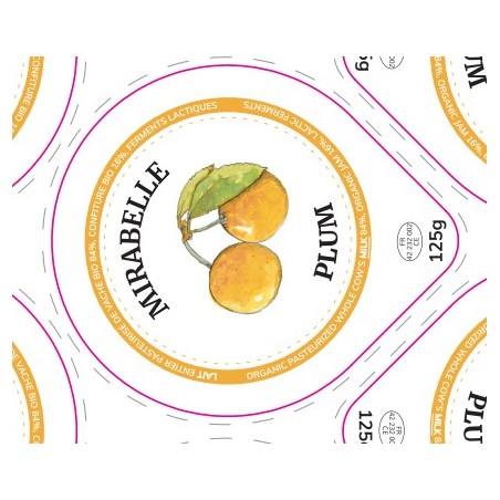 Opercules 68.3 mm Laiterie Côte Roannaise MIRABELLE V2 - Anglais