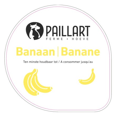 Opercule FERME DU PAILLART 68.3 ALU Banane scel PP/PS/PET gr.Vermissea