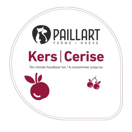 Opercule FERME DU PAILLART 68.3 ALU Cerise scel PP/PS/PET gr.Vermissea