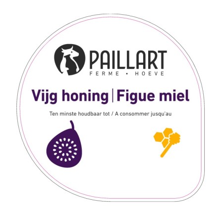 Opercule FERME DU PAILLART 68.3 ALU Figue Miel scel PP/PS/PET gr.Vermi