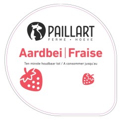 Opercule FERME DU PAILLART 68.3 ALU Fraise scel PP/PS/PET gr.Vermissea