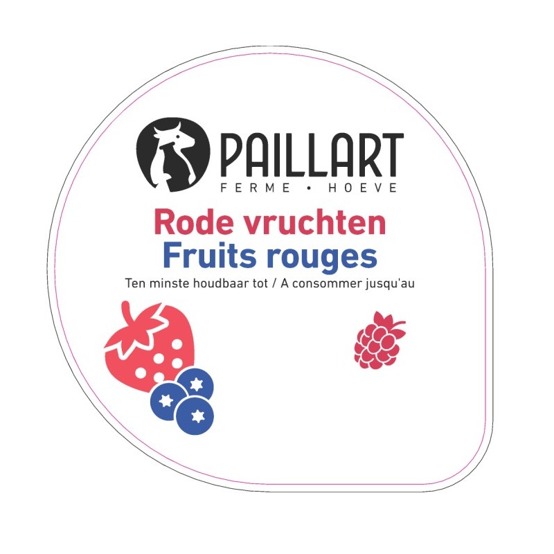 Opercule FERME DU PAILLART 68.3 ALU Fruits rouges scel PP/PS/PET gr.Ve