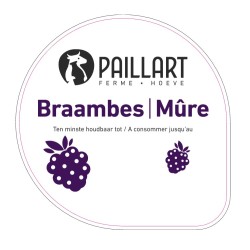 Opercule FERME DU PAILLART 68.3 ALU Mûre scel PP/PS/PET gr.Vermisseau