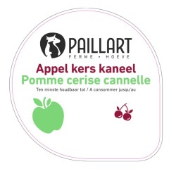 Opercule FERME DU PAILLART 68.3 ALU Pomme Cerise Cannelle scel PP/PS/P
