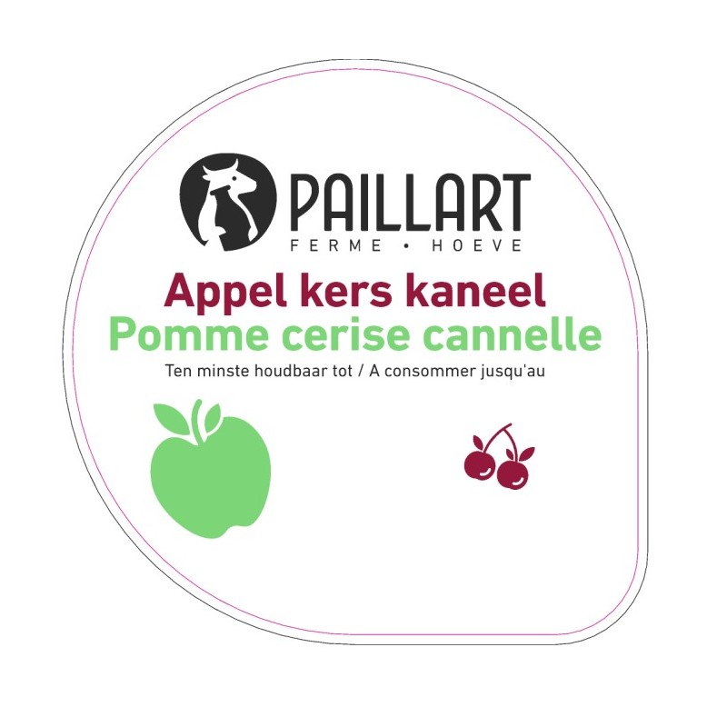 Opercule FERME DU PAILLART 68.3 ALU Pomme Cerise Cannelle scel PP/PS/P