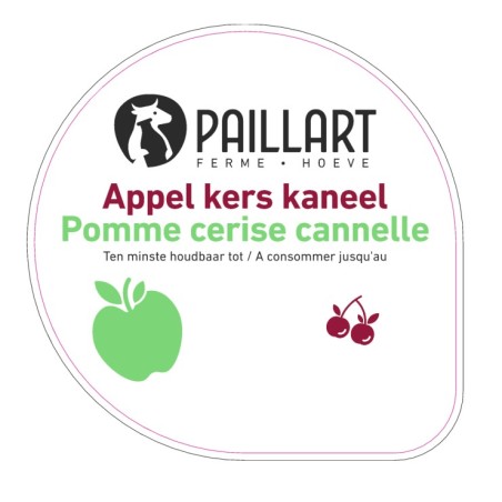 Opercule FERME DU PAILLART 68.3 ALU Pomme Cerise Cannelle scel PP/PS/P
