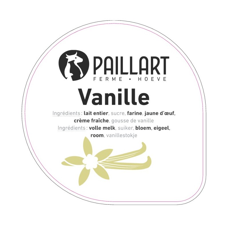 Opercule FERME DU PAILLART 68.3 ALU Vanille scel PP/PS/PET gr. Vermiss