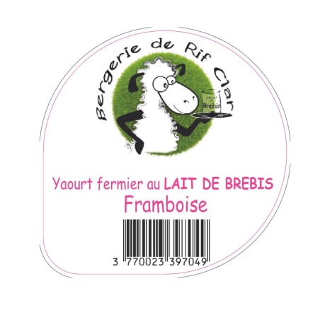 Opercule RIF CLAR 68.3 ALU Framboise sc.PP/PS/PET gr.Vermisseau 5 cl