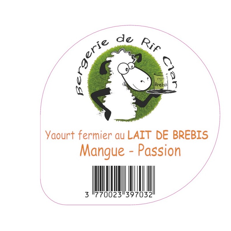 Opercule RIF CLAR 68.3 ALU Mangue - Passion sc.PP/PS/PET gr.Vermisseau