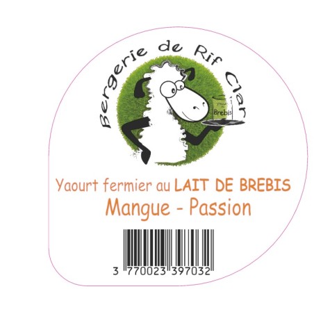 Opercule RIF CLAR 68.3 ALU Mangue - Passion sc.PP/PS/PET gr.Vermisseau