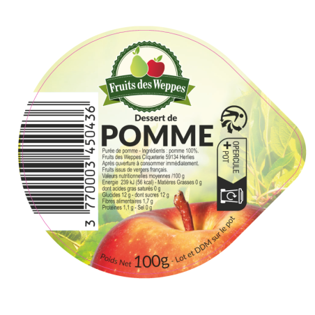 Opercules THOMAS LEPRINCE 68.3 ALU Pomme Weppes gr.verm