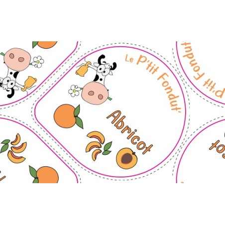 Opercules Alu 68.3mm CAMPUS PYRENEES Abricot sc.pot carton gr.v -5cl