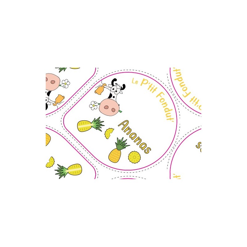 Opercules Alu 68.3mm CAMPUS PYRENEES Ananas sc.pot carton gr.v -5cl