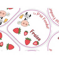 Opercules Alu 68.3mm CAMPUS PYRENEES Fraise sc.pot carton gr.v -5cl