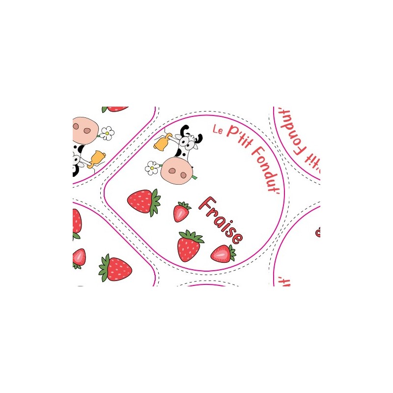 Opercules Alu 68.3mm CAMPUS PYRENEES Fraise sc.pot carton gr.v -5cl