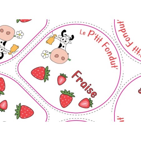 Opercules Alu 68.3mm CAMPUS PYRENEES Fraise sc.pot carton gr.v -5cl