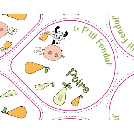 Opercules Alu 68.3mm CAMPUS PYRENEES Poire sc.pot carton gr.v -5cl